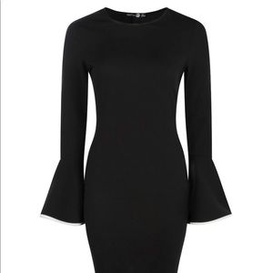 Boohoo Black midi dress (Tall)